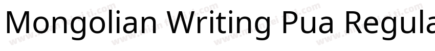 Mongolian Writing Pua Regular字体转换
